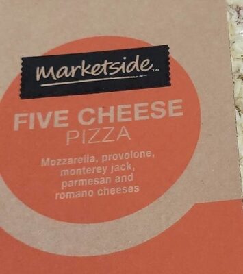 Five Cheese Mozzarella, Provolone, Monterey Jack, Parmesan And Romano Cheeses Medium Traditional Crust Pizza, Five Cheese
