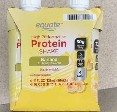 Banana Flavored High Performance Protein Shake, Banana