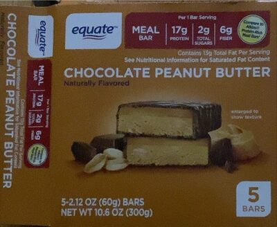 Chocolate Peanut Butter Meal Bars, Chocolate Peanut Butter