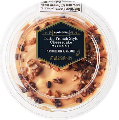 Turtle French Style Cheesecake Mousse, Turtle French Style Cheesecake