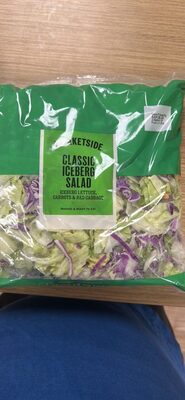 Classic Iceberg Lettuce, Carrots, Red Cabbage Salad, Classic Iceberg