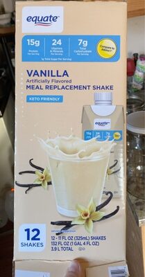 Protein 15 G Meal Replacement Shakes, Vanilla, Vanilla