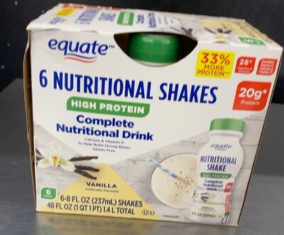 Vanilla Flavored High Protein Complete Nutritional Drink, Vanilla