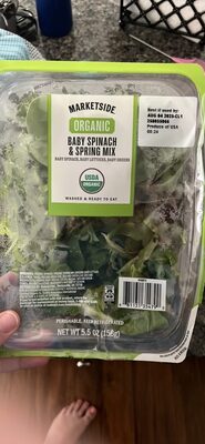 Organic Baby Spinach, Organic Baby Lettuce Blend, Organic Baby Greens, Organic Radicchio Spinach & Spring Mix, Organic Baby Spinach, Organic Baby Lettuce Blend, Organic Baby Greens, Organic Radicchio