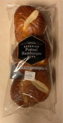 Bavarian Style Pretzel Hamburger Bun, Bavarian Style Pretzel