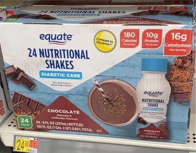 Diabetic Care Protein 10 G Nutritional Shakes, Chocolate, Chocolate