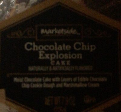 Chocolate Chip Explosion Flavored Moist Chocolate Cake With Layers Of Edible Chocolate Chip Cookie Dough And Marshmallow Cream Cake, Chocolate Chip Explosion