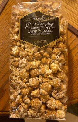 White Chocolate Cinnamon Apple Crisp Flavored Popcorn, White Chocolate Cinnamon Apple Crisp