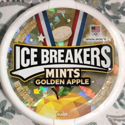 Golden Apple Sugar Free Mints With Flavor Crystals, Golden Apple