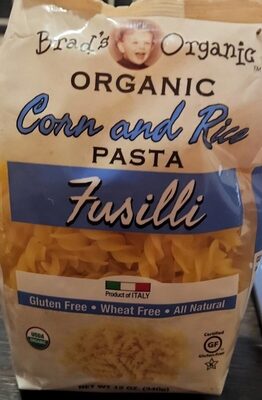 Corn And Rice Fusilli Pasta