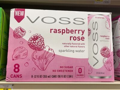Raspberry Rose Sparkling Water, Raspberry Rose