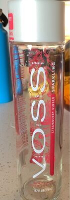 Strawberry Ginger Flavor Sparkling Artesian Water, Strawberry Ginger