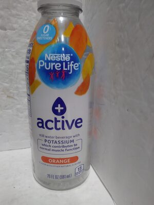 Orange Flavor Active Still Water Beverage, Orange