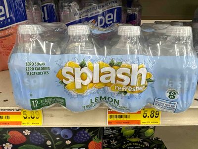 Lemon Flavor Water Beverage, Lemon