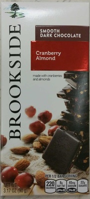 Brookside, Smooth Dark Chocolate, Cranberry, Almond, Cranberry, Almond