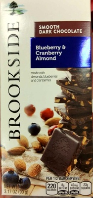 Brookside, Smooth Dark Chocolate, Blueberry & Cranberry Almond, Blueberry & Cranberry Almond