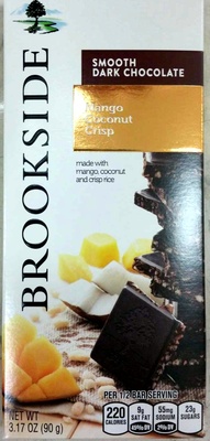 Smooth Dark Chocolate Made With Mango, Coconut & Crisp Rice, Mango Coconut Crisp