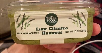 Lime Cilantro Hummus, Lime Cilantro