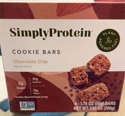 Chocolate Chip Flavored Cookie Bars, Chocolate Chip