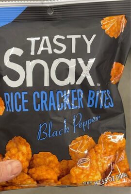 Black Pepper Rice Cracker Bites, Black Pepper