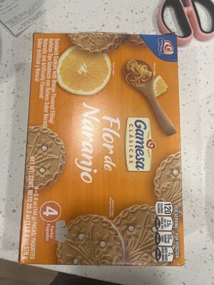Sandwich Cookies With Orange Flavored Filling, Orange