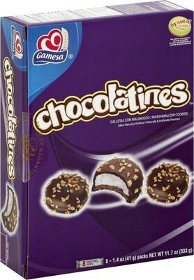 Gamesa Chocolatines Marshmellow Cookies (8 - 1.4 Ounce) 11.7 Ounce 8 Count Paper Box
