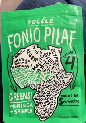 Greens! Moringa + Spinach Fonio Pilaf, Greens! Moringa + Spinach