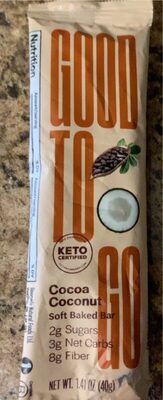 Cocoa Coconut Soft Baked Bar, Cocoa Coconut