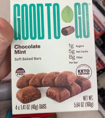 Chocolate Mint Soft Baked Bars, Chocolate Mint