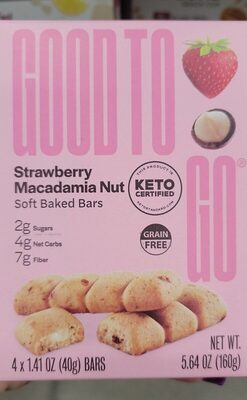 Strawberry Macadamia Nut Soft Baked Bars, Strawberry Macadamia Nut