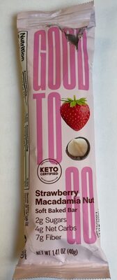 Strawberry Macadamia Nut Soft Baked Bar, Strawberry Macadamia Nut