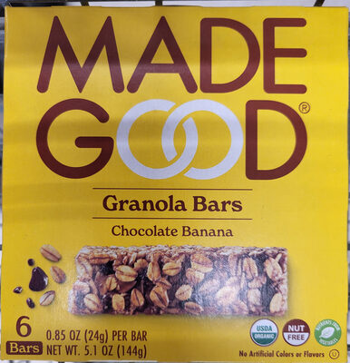 Chocolate Banana Granola Bars, Chocolate Banana