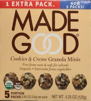 Cookies & Creme Granola Minis, Cookies & Creme
