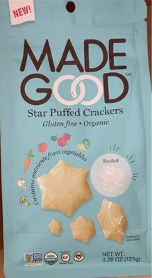 Sea Salt Star Puffed Crackers, Sea Salt