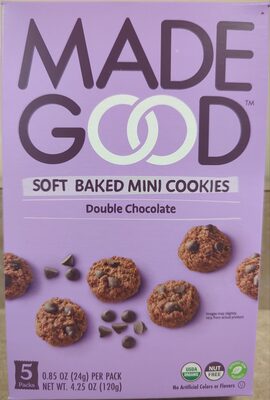 Double Chocolate Organic Soft Baked Mini Cookies, Double Chocolate