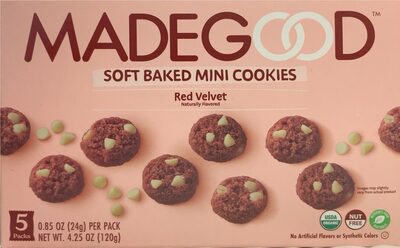 Red Velvet Soft Baked Mini Cookies, Red Velvet