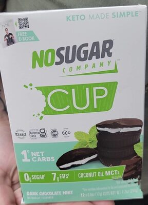 Dark Chocolate Mint Flavored Cups, Dark Chocolate Mint