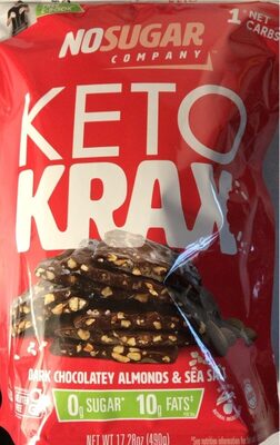 Dark Chocolatey Sea Salt & Almond Keto Krax, Dark Chocolatey Sea Salt & Almond