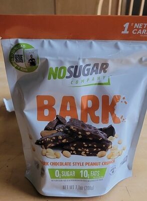Dark Chocolate Style Peanut Crunch Bark, Dark Chocolate Style Peanut Crunch