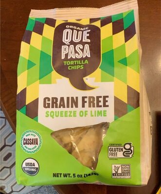 Squeeze Of Lime Grain Free Organic Tortilla Chips, Squeeze Of Lime