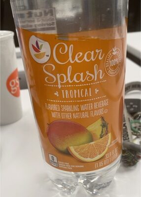 Tropical Clear Splash Sparkling Water Beverage, Tropical