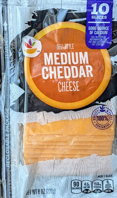Deli Style Medium Cheddar Cheese, Medium Cheddar Cheese