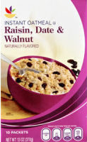 Ahold, Instant Oatmeal, Raisin, Date & Walnut, Raisin, Date & Walnut