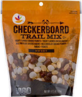 Checkerboard Yogurt Flavored Covered Peanuts, Raisins, Milk Chocolate Covered Peanuts Sweet Trail Mix, Checkerboard