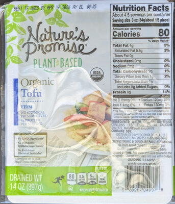 Nature's Promise Organic Tofu Firm
