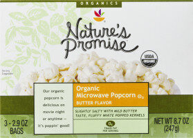 Giant, Nature's Promise, Organic Microwave Popcorn, Butter, Butter
