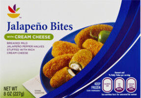 Breaded Mild Jalapeno Pepper Halves Stuffed With Rich Cream Cheese Jalapeno Bites