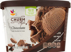 Churn Style Light Ice Cream, Chocolate