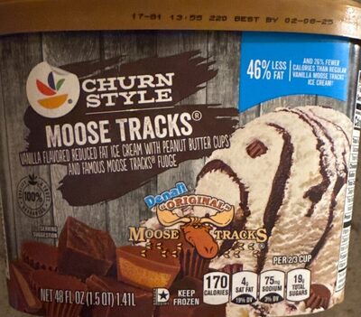Churn Style Ice Cream, Denali ""Original"" Moose Tracks