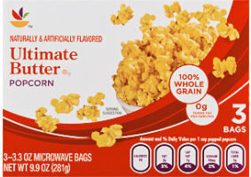 Ahold, Microwave Popcorn, Ultimate Butter, Ultimate Butter